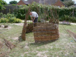 Making a willow dome
