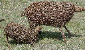 Ewe and Lamb Sculpture